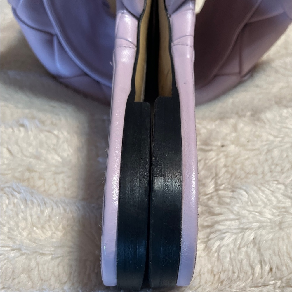 Bottega Veneta Lilac Braided Slide Sandals - Picture 5 of 12